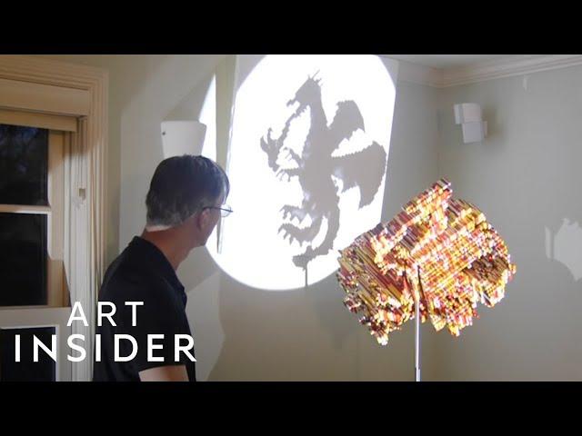 Shadow Art Sculptures Made With Legos