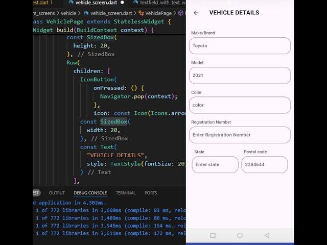 Vehicle Detail Screen/Lockout Disclaimer App/ MVVM Architecture part_1_11