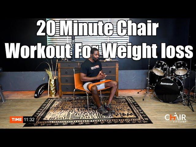 CHAIR FIT CAMP - 20 Minute Workout For Weightloss