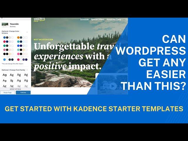 How to Get Started with Kadence Starter Templates on WordPress