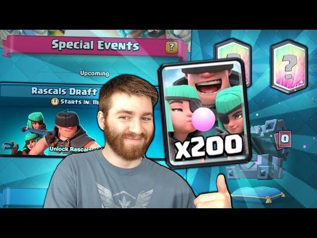 NEW RASCAL DRAFT CHALLENGE! RASCALS OP OR BAD?! | Clash Royale FINAL WAR DAY BATTLES GAMEPLAY!