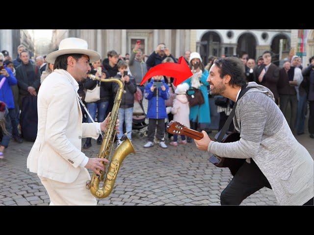 This ARGENTINE guitarist DUETS with me | BAILANDO - Enrique Iglesias (Sax & Spanish Guitar)