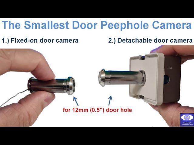 The smallest door peephole camera for your home or apartment front door video surveillance system