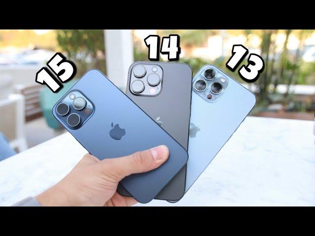 أفضل ايفون للشراء في 2024 - iPhone 13 vs 14 vs 15 Pro Max