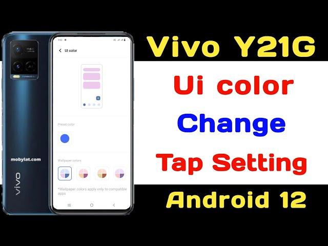 How To Vivo Y21G Android 12 UI Colors Setting ll How To Change UI Colours Vivo Y21G