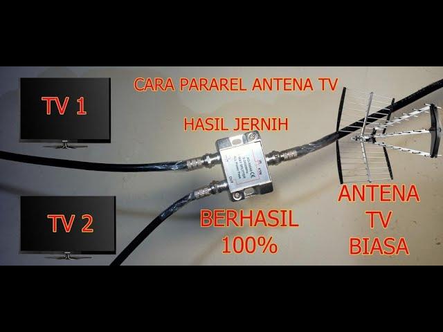 Cara Paralel Antena TV dan Supaya Tetap Jernih | Cabangin Antena untuk Set The Box (STB)