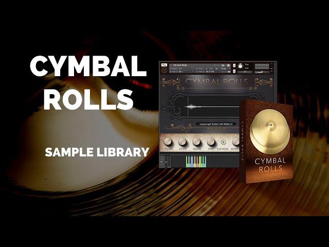 "Cymbal Rolls" - Playable Cymbal Rolls and Swells Sample Library (€19) | 18 Cymbals Available