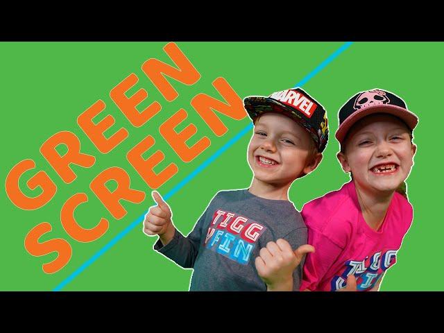 How GREEN SCREENS work for KIDS! Magic and Special effects.