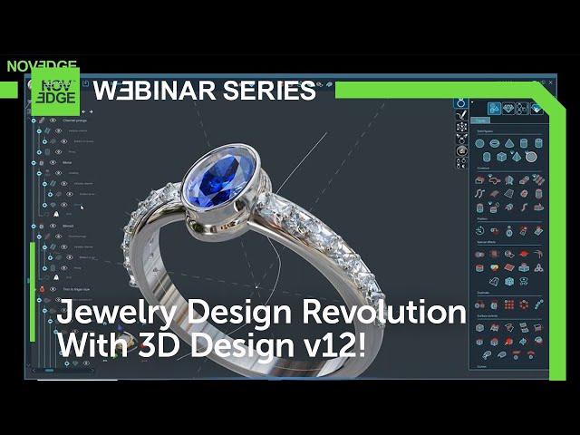 3Design v12 for Jewelry Design: Bring Your 3D Creations to Reality