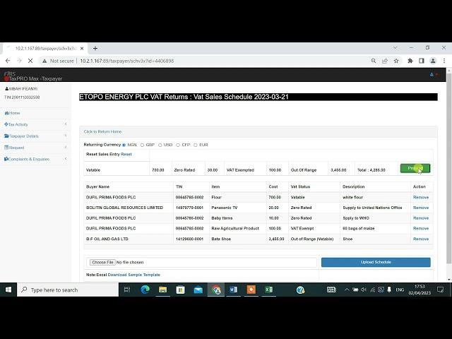 TAXPROMAX UPDATE VAT FILING AND PAYMENT MODULE