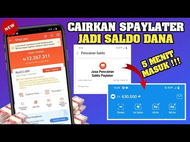 Cara Mencairkan Limit Spaylater Shopee Ke Dana Terbaru 2024 | Cara Gestun Limit Paylater Ke Dana