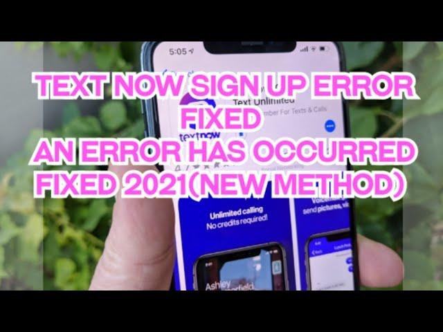 How to fix textnow sign up error 2021textnow problem something went wrongtextnow verification code