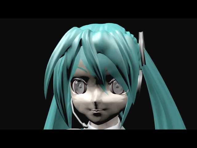 [MMD / Blender] Growing Giantess Miku -Test 3-