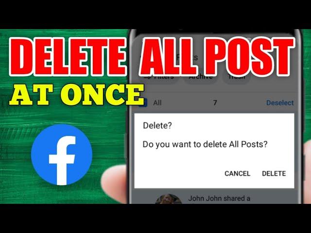 How to Delete ALL POSTS on Facebook (2025)