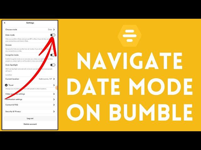How to Navigate to Date Mode on Bumble?