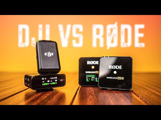 DJI MIC vs RØDE WIRELESS GO II - A DEFINITIVE COMPARISON!