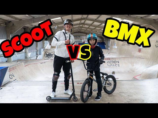 Pro Scooter vs Pro BMX *INSANE*