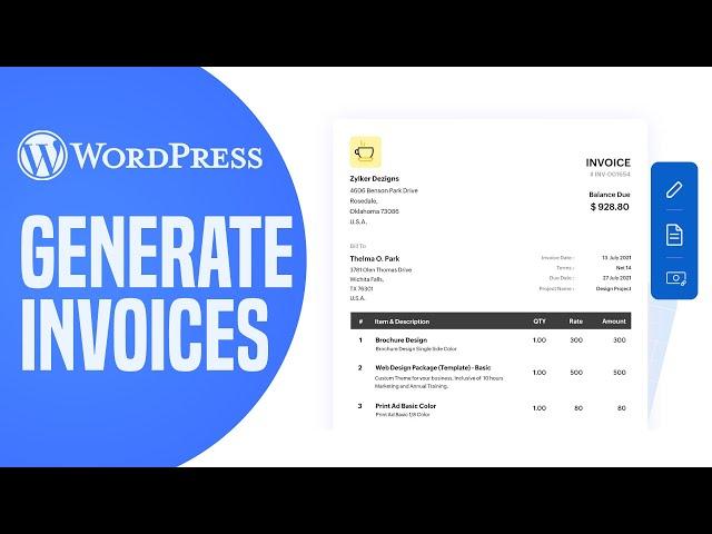 How To Generate Invoices On Your Website In WordPress | Simple And Easy (2024)