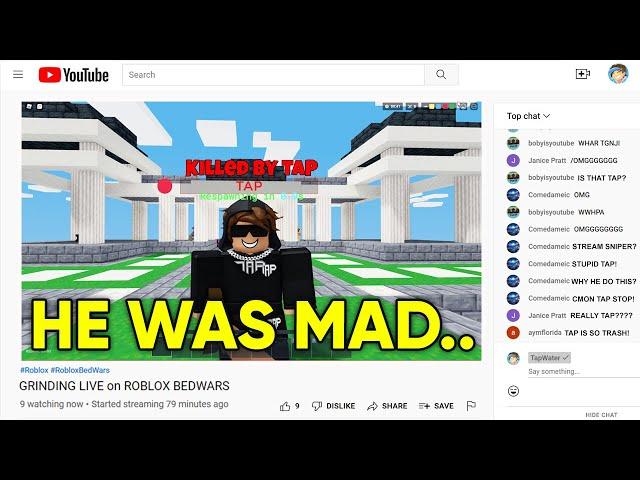 I Stream Sniped Until He DELETED Roblox..