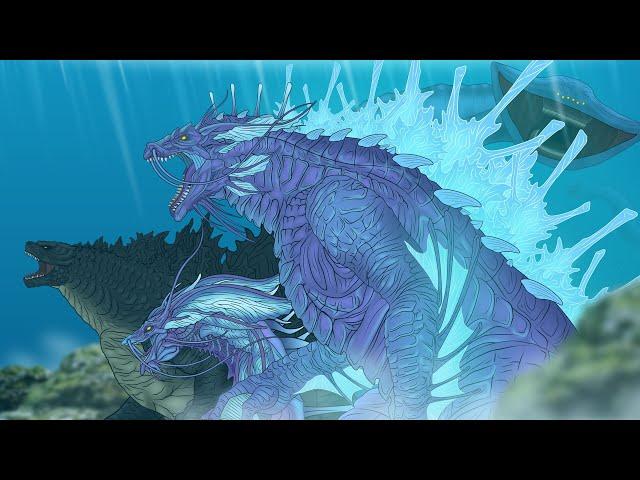 LEGENDARY TIAMATZILLA | Godzilla (2021) Fusion Titanus Tiamat : MONSTER ANIMATION