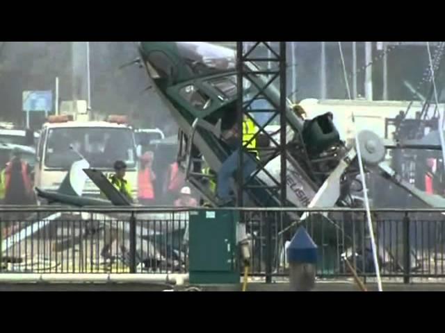 HELICOPTER CRASH: Chopper hits scaffolding in New Zealand