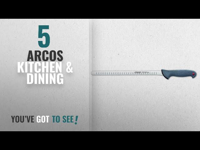 Arcos Top 10 Kitchen & Dining [2018]: Arcos Color Prof 12-Inch Granton Edge Salmon Knife