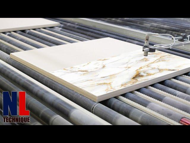 Amazing Modern Ceramic Tile Manufacturing Process With Advance Technology And Creative Workers