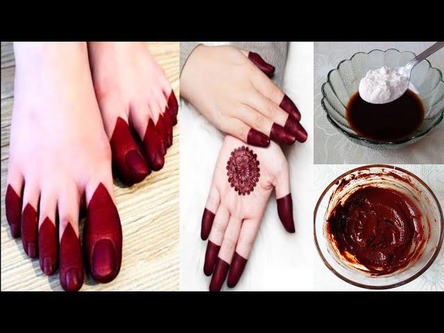 চা পাতি দিয়ে মেহেদি | Cha pata diye mehedi banano | How To Make Henna At home Easy #henna