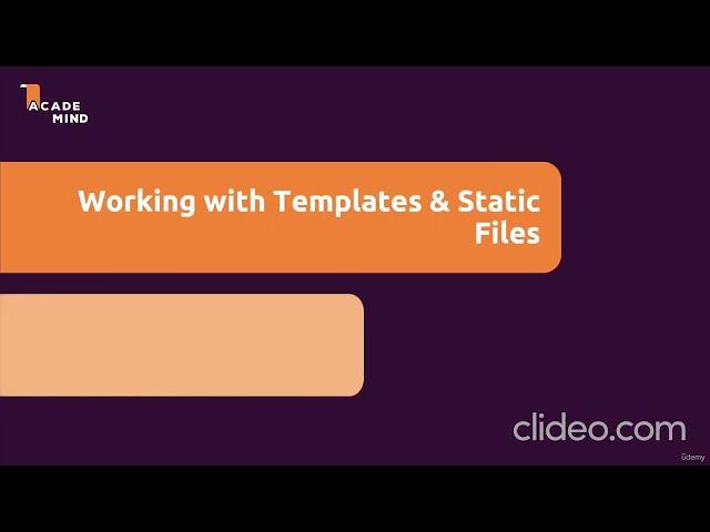 Templates & Static Files | Python Django - The Practical Guide