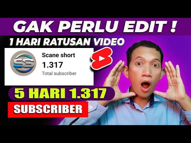 ide konten tanpa edit,cara membuat video short di youtube,1 Hari Buat Ratusan Video Shorts