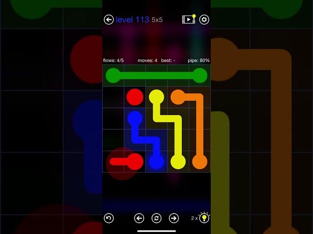 Flow Free - Progression - Rainbow Pack - Level 113 (5x5)