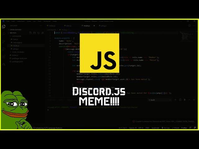 How to Make a Discord.JS Bot | Episode 8 - MEME!