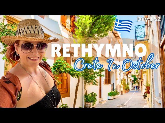 BARGAIN GREEK ISLAND HOPPING TRIP IN OCTOBER - CRETE - RETHYMNO PT 1