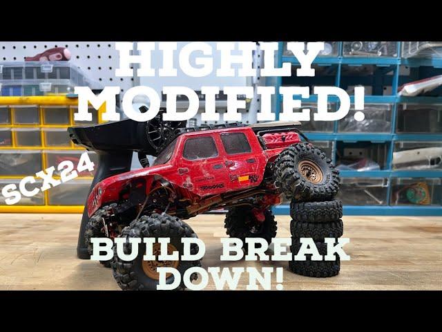 Build breakdown! Highly Modified Axial Scx24 Gladiator Build! Injora, Furitek, LGRP and more!