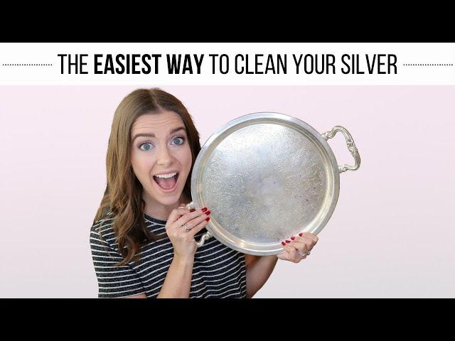 How to Clean Silver Serving Pieces EASILY at Home | Using Baking Soda and Aluminum Foil