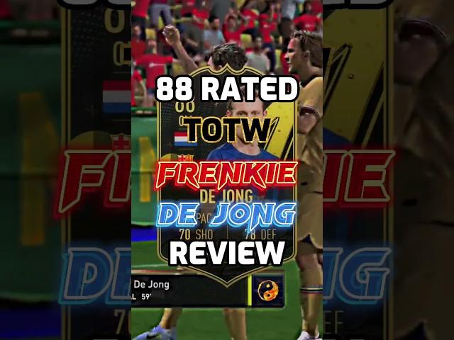 ANOTHER GOOD BARCELONA MIDFIELDER?! - 88 RATED TOTW FRENKIE DE JONG REVIEW #fifa23 #dejong #totw