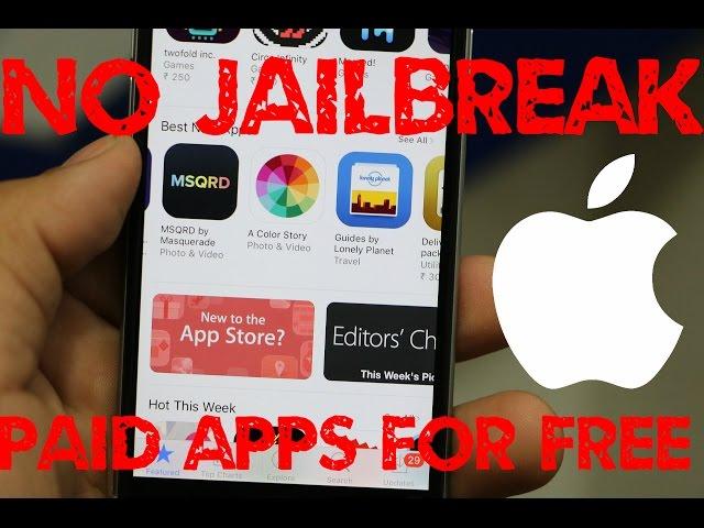 HOW TO GET PAID APPS FOR FREE - NO JAILBREAK - NO COMPUTER - IPHONE, IPAD, IPOD TOUCH