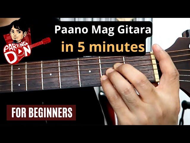 Guitar Tutorial for Beginners in 5 minutes | Basic guitar lessons