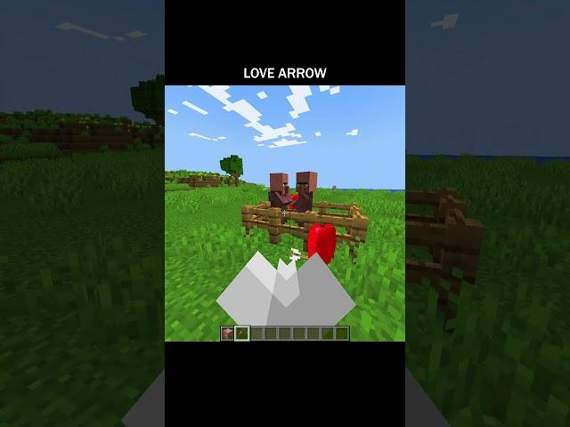 Love particle arrow  #minecraft #shorts