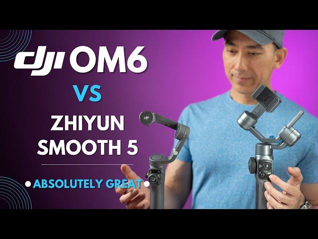 DJI Osmo Mobile 6 vs Zhiyun SMOOTH 5: Review and Features | DJI OM6