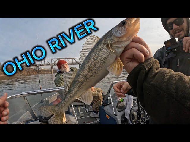 Fishing for SAUGER on the OHIO RIVER!!