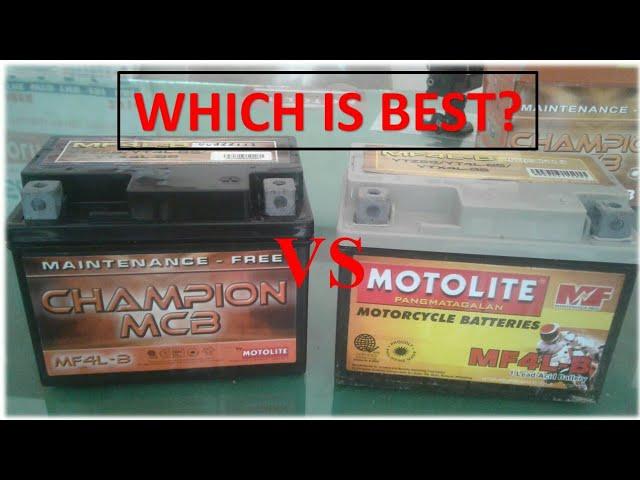 Motolite MF4L VS Motolite Champion MF4L MCB