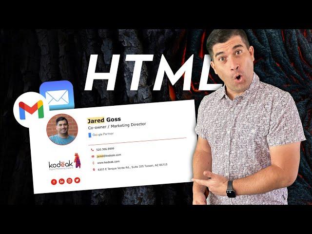 (Beginner) Create A Custom HTML Email Signature for FREE in 5 Min