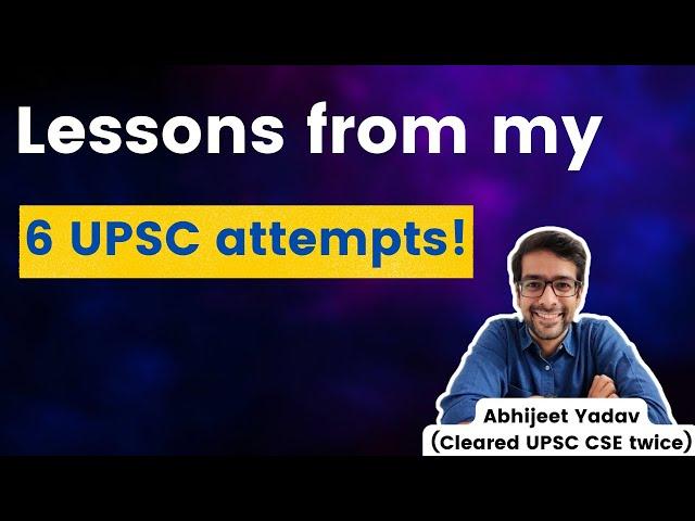 10 Things I wish I knew in my 1st UPSC Prelims Attempt