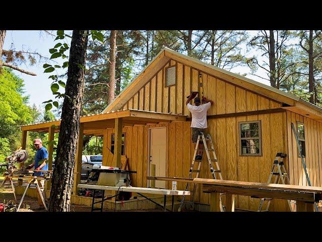 Making GIANT Steps Building a small Cabin in the Ozark Mountain Woods of Arkansas.