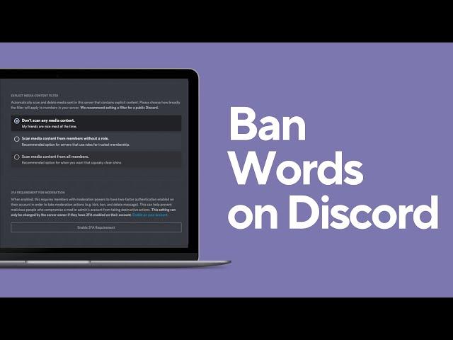 How to Ban Words on Discord | Ban Offensive Words