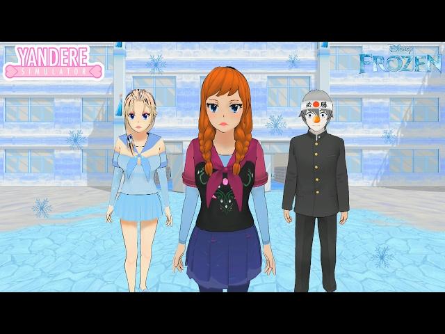 LA REINE DES NEIGES DANS YANDERE SIMULATOR ! Mod Frozen !  - Yandere Simulator Mod FR #28