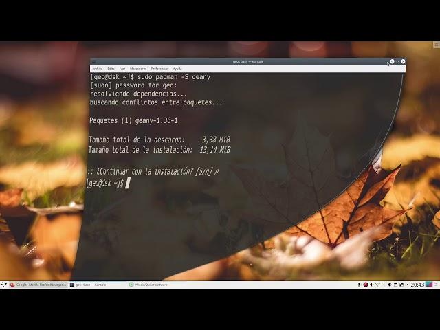 #004-Archlinux -  PAMAC - Package Manager Gráfico