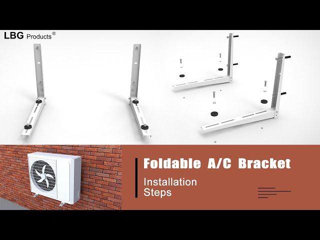 How to install Mini-Split Wall Mount AC bracket - LBG Products