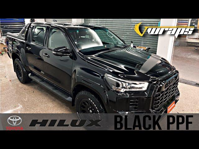 Toyota Hilux Goes Bold With Black PPF - Unmatched Style & Protection @VwrapsSikar